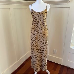 Vintage Neiman Marcus Long Animal Print Nightgown Small
